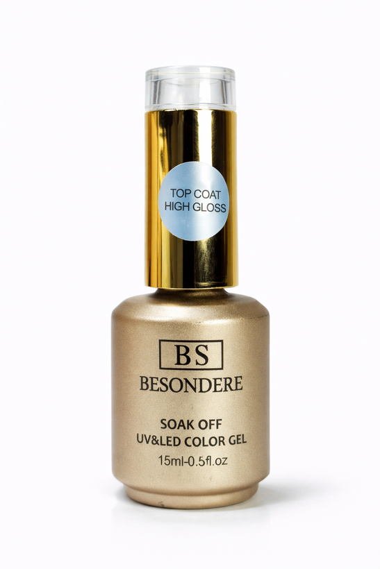 تاپ شاین ناخن BS بیساندره مدل High Gloss حجم 15 میل