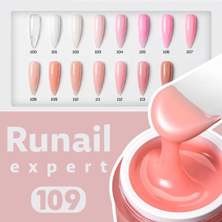 بیلدر ژل ۵۶ گرمی رونیل کد ۱۰۹ | ژل کاشت و استحکام ناخن